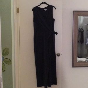 Navy blue with white stripes pantsuit